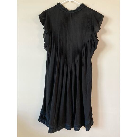 POUPETTE ST BARTH Sasha Mini Dress Cover Up Black M - Picture 8 of 8